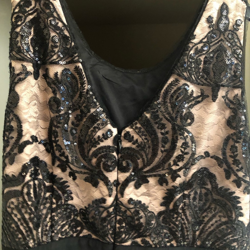 R&M Richards flour length black gown mix beige - Picture 4 of 8